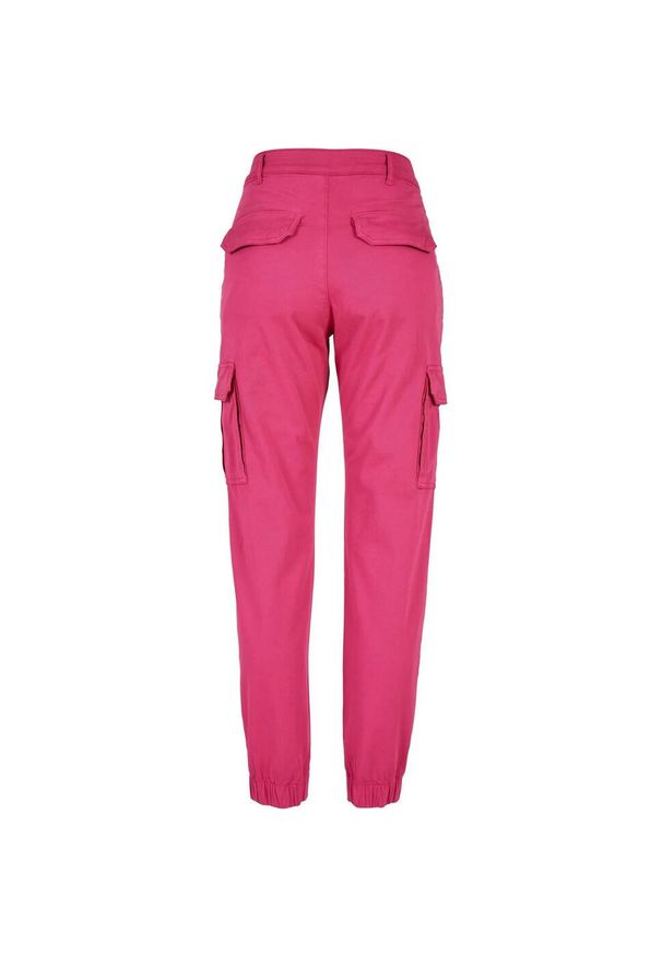Urban Classics - Spodnie Damskie Twill Utility. Kolor: różowy