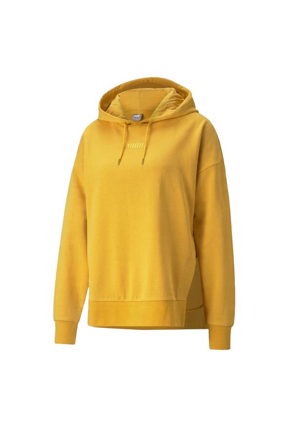 Puma - Damska Bluza Z Kapturem Her TR. Typ kołnierza: kaptur. Kolor: żółty