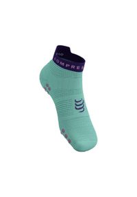 Skarpety biegowe Compressport Pro Racing Socks v4.0 Run Low. Kolor: zielony. Sport: bieganie