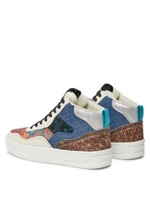 Desigual Sneakersy 23WSKA03 Niebieski. Kolor: niebieski. Materiał: skóra