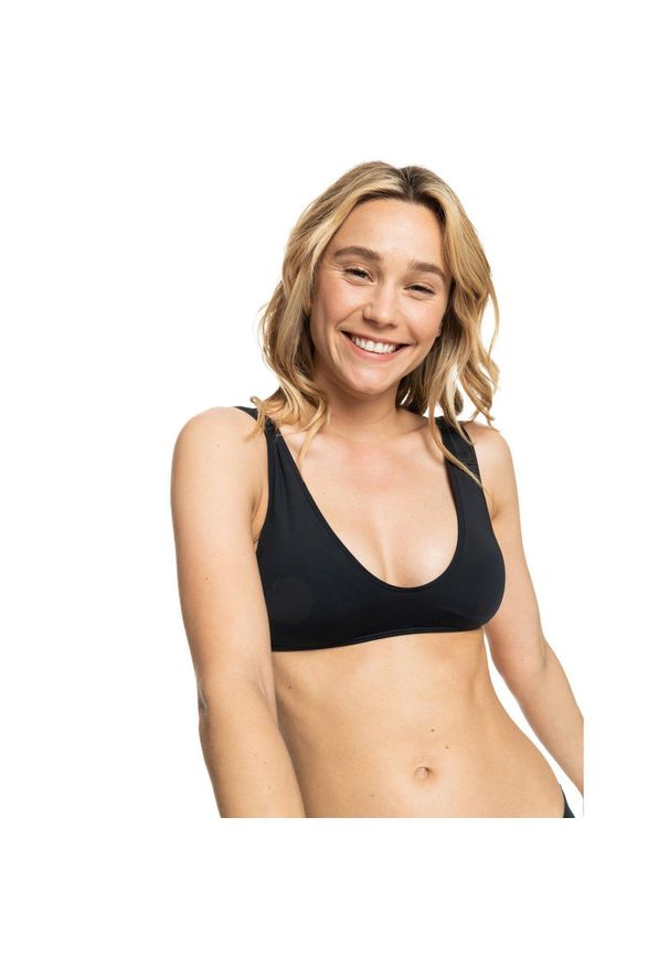 Roxy - Wydłużony trójkątny stanik bikini dla Kobiety BEACH CLASSICS Czarny. Kolor: szary. Materiał: nylon, elastan, materiał