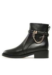 MICHAEL Michael Kors Botki Hamilton Flat Bootie 40F3HAME5L Czarny. Kolor: czarny. Materiał: skóra #3