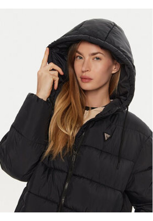 Guess Kurtka zimowa V4BL04 WFYE2 Czarny Regular Fit. Kolor: czarny. Materiał: syntetyk. Sezon: zima
