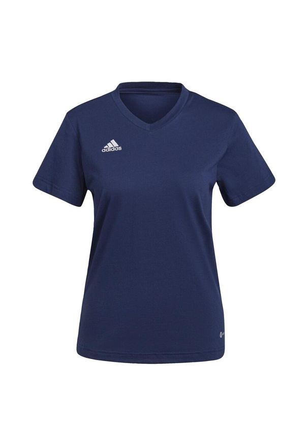 Koszulka piłkarska damska Adidas Entrada 22 Jersey. Kolor: niebieski. Materiał: jersey. Sport: piłka nożna
