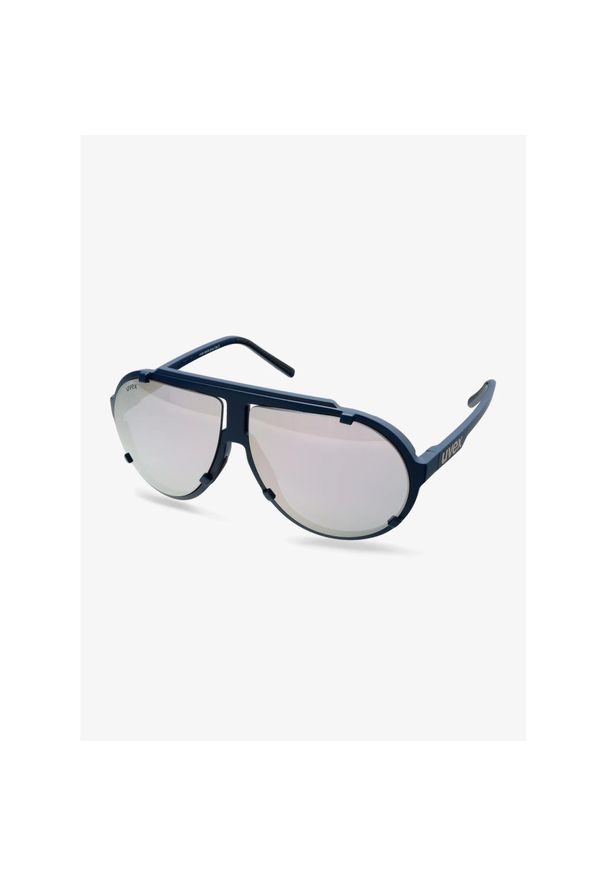 Okulary przeciwsłoneczne Uvex Esntl Pina - blue matt/mirror silver. Kolor: niebieski. Sport: turystyka piesza