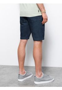 Ombre Clothing - Krótkie spodenki męskie jeansowe - jeans W310 - XXL. Materiał: jeans. Długość: krótkie. Sezon: lato #3