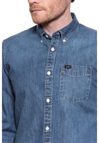 Lee - LEE BUTTON DOWN REGULAR FIT OIL BLUE L880PLMO 112123380. Typ kołnierza: button down #4