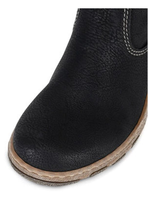 Rieker Botki Z0172-00 Czarny. Kolor: czarny. Materiał: materiał