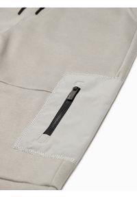 Ombre Clothing - Spodnie męskie dresowe - szare V4 P1087 - XL. Kolor: szary. Materiał: dresówka #5