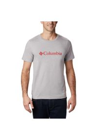 columbia - Koszulka Męska Columbia CSC Basic Logo Short Sleeve T-Shirt. Kolor: szary #1