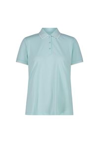 Koszulka damska turystyczna CMP 31T5066. Okazja: na co dzień. Typ kołnierza: polo. Kolor: niebieski. Styl: casual, sportowy #1