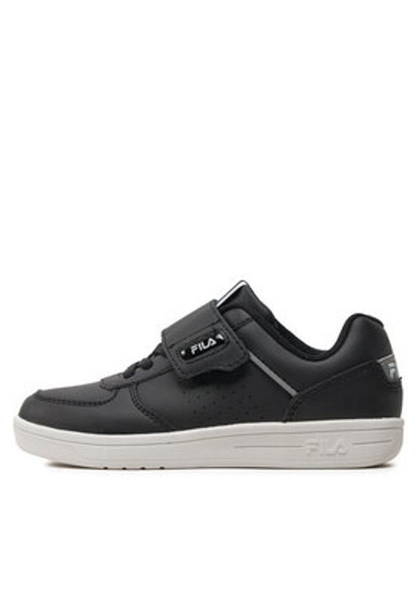 Fila Sneakersy C. Court Velcro Kids FFK0120 Czarny. Kolor: czarny. Materiał: skóra