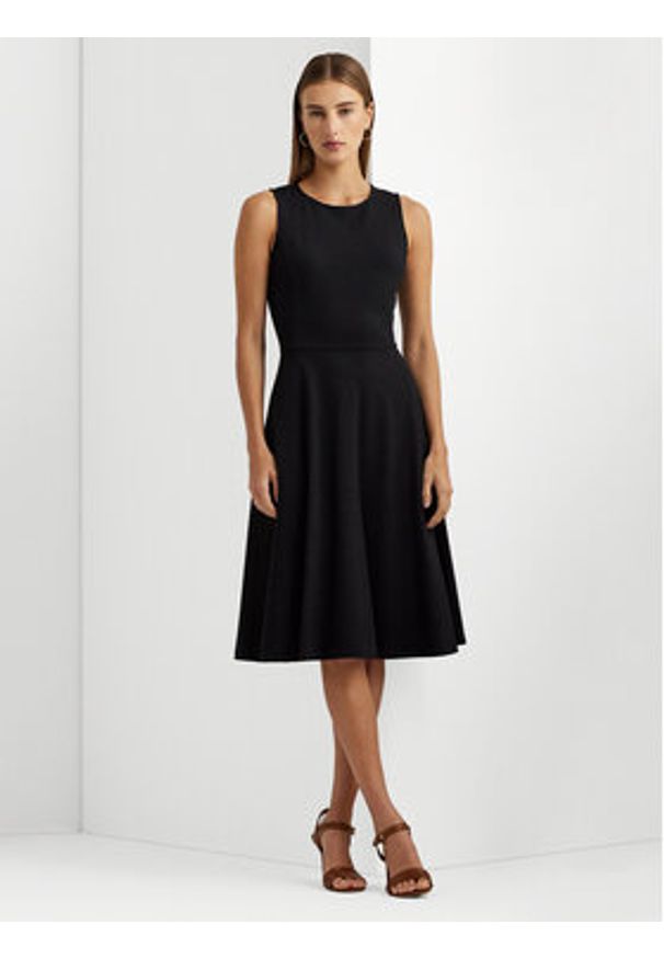 Lauren Ralph Lauren - LAUREN RALPH LAUREN Sukienka codzienna 250851951001 Czarny Regular Fit. Okazja: na co dzień. Kolor: czarny. Materiał: wiskoza. Typ sukienki: proste. Styl: casual
