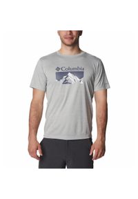 columbia - Koszulka Męska Columbia Zero Rules Short Sleeve T-Shirt. Kolor: szary. Długość rękawa: krótki rękaw. Długość: krótkie #1