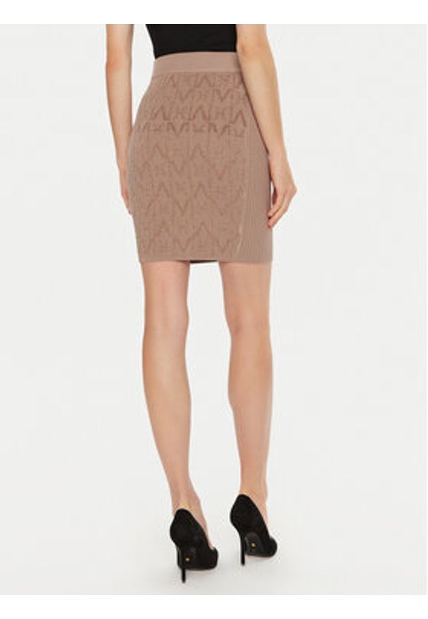 Marciano Guess Spódnica ołówkowa Hermione 4BGD01 5661Z Brązowy Slim Fit. Kolor: brązowy. Materiał: syntetyk