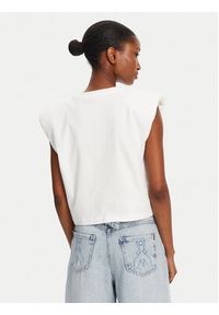 Patrizia Pepe T-Shirt 2M4443/J289-W103 Biały Regular Fit. Kolor: biały. Materiał: bawełna #4