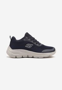 Born2be - Granatowe Buty Sportowe Sneakersy z Geometryczną Aplikacją Tidaniel. Okazja: na co dzień. Kolor: niebieski. Wzór: geometria, aplikacja. Obcas: na płaskiej podeszwie