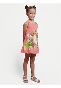 Mayoral Sukienka letnia 3943 Różowy Regular Fit. Kolor: różowy. Materiał: bawełna. Sezon: lato