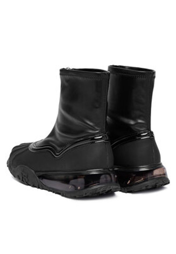 DKNY Botki K4500473 Czarny. Kolor: czarny. Materiał: skóra