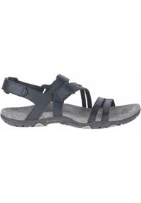 Buty do chodzenia damskie Merrell Sandspur Rose Convert. Zapięcie: rzepy. Kolor: czarny, wielokolorowy. Materiał: skóra, syntetyk, tkanina, materiał. Sport: turystyka piesza