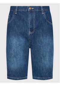 Brave Soul Szorty jeansowe MSRT-UGANDA Granatowy Skinny Fit. Kolor: niebieski. Materiał: bawełna