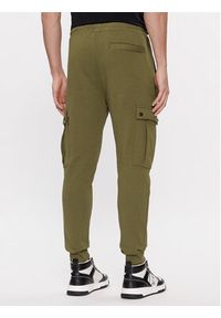 BOSS - Boss Spodnie dresowe Seteam 50507886 Zielony Relaxed Fit. Kolor: zielony. Materiał: bawełna #3