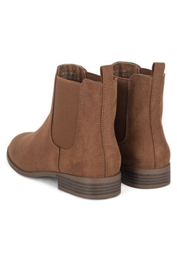 Clara Barson Botki JD23-1222-03 Brązowy. Kolor: brązowy. Materiał: materiał