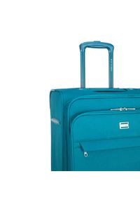Wittchen - Duża walizka miękka jednokolorowa turkusowa. Kolor: turkusowy. Materiał: poliester. Styl: elegancki #5