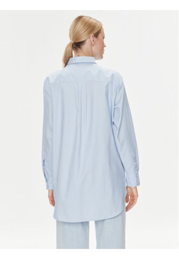 TOMMY HILFIGER - Tommy Hilfiger Koszula WW0WW38968 Błękitny Oversize. Kolor: niebieski. Materiał: bawełna