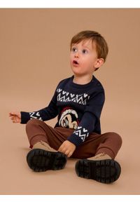 Sinsay - Sweter Mickey Mouse - granatowy. Kolor: niebieski. Wzór: motyw z bajki