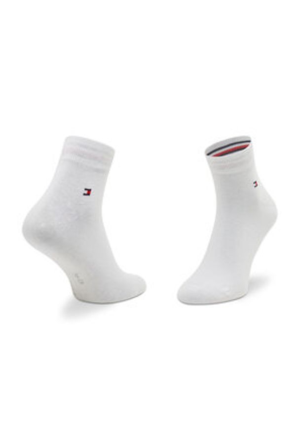 TOMMY HILFIGER - Tommy Hilfiger Zestaw 2 par niskich skarpet unisex 342025001 Biały. Kolor: biały. Materiał: bawełna