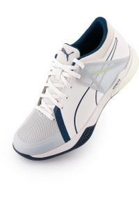 Puma Xbrid 2 Unisex Trampki Biały/Szary-Żółty Rozmiar 42.5. Kolor: szary, wielokolorowy, żółty. Materiał: skóra. Sport: piłka nożna