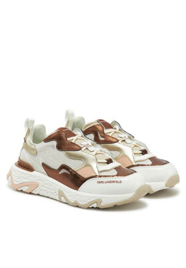 Karl Lagerfeld - KARL LAGERFELD Sneakersy Blaze KL62423M Złoty. Kolor: złoty. Materiał: skóra