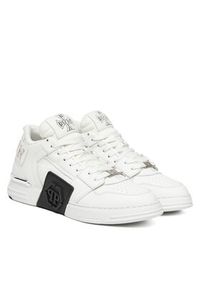 Philipp Plein - PHILIPP PLEIN Sneakersy FAES USC0824 PLE075N Biały. Kolor: biały. Materiał: skóra #2