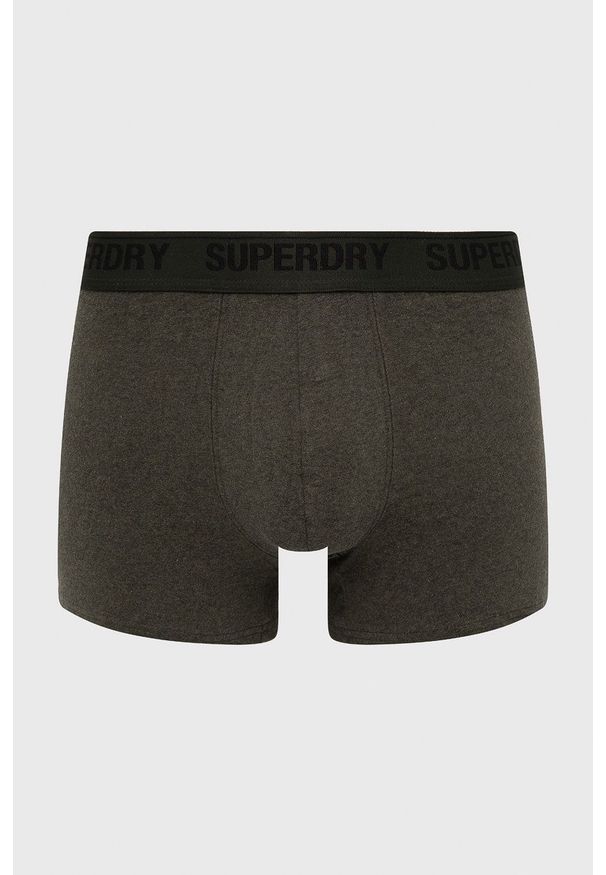 Superdry bokserki (2-pack) męskie kolor zielony. Kolor: zielony. Materiał: bawełna