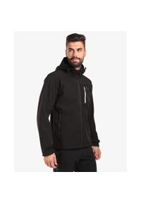 Męska kurtka softshell Kilpi RAVIO-M. Kolor: czarny. Materiał: softshell. Sport: turystyka piesza #1