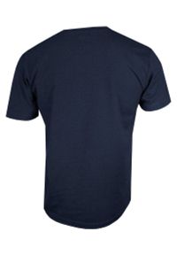 Stedman - Granatowy Bawełniany T-Shirt w Serek, Męski Bez Nadruku -STEDMAN- Koszulka, Krótki Rękaw, V-neck. Okazja: na co dzień. Typ kołnierza: dekolt w serek. Kolor: niebieski. Materiał: bawełna. Długość rękawa: krótki rękaw. Długość: krótkie. Styl: casual