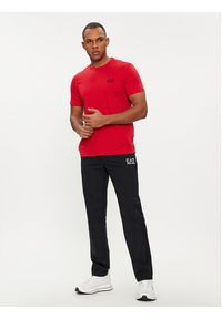EA7 Emporio Armani T-Shirt 8NPT51 PJM9Z 1461 Czerwony Regular Fit. Kolor: czerwony. Materiał: bawełna #4