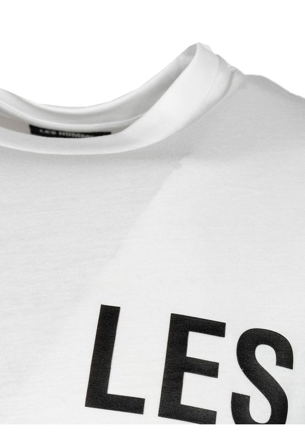 Les Hommes T-shirt | LF224300-0700-1009 | Grafic Print | Mężczyzna | Biały. Okazja: na co dzień. Kolor: biały. Materiał: bawełna. Wzór: nadruk. Styl: casual