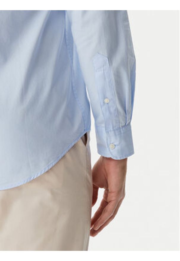 TOMMY HILFIGER - Tommy Hilfiger Koszula Core Flex MW0MW39988 Błękitny Regular Fit. Kolor: niebieski. Materiał: bawełna