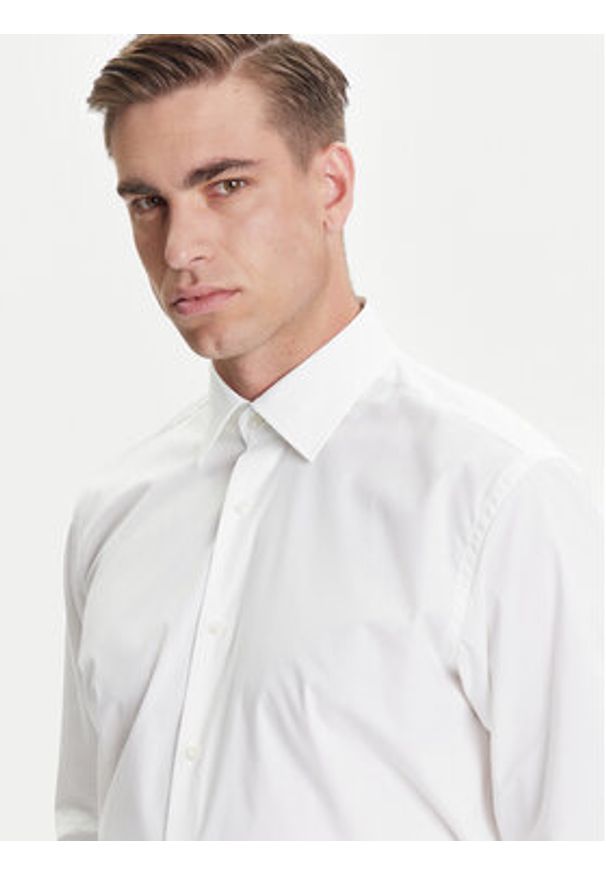 BOSS Koszula H-Joe 50545075 Biały Regular Fit. Kolor: biały. Materiał: bawełna