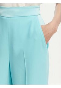 Marella Spodnie materiałowe Stampa 2613131032 Turkusowy Straight Fit. Kolor: turkusowy. Materiał: acetat #4