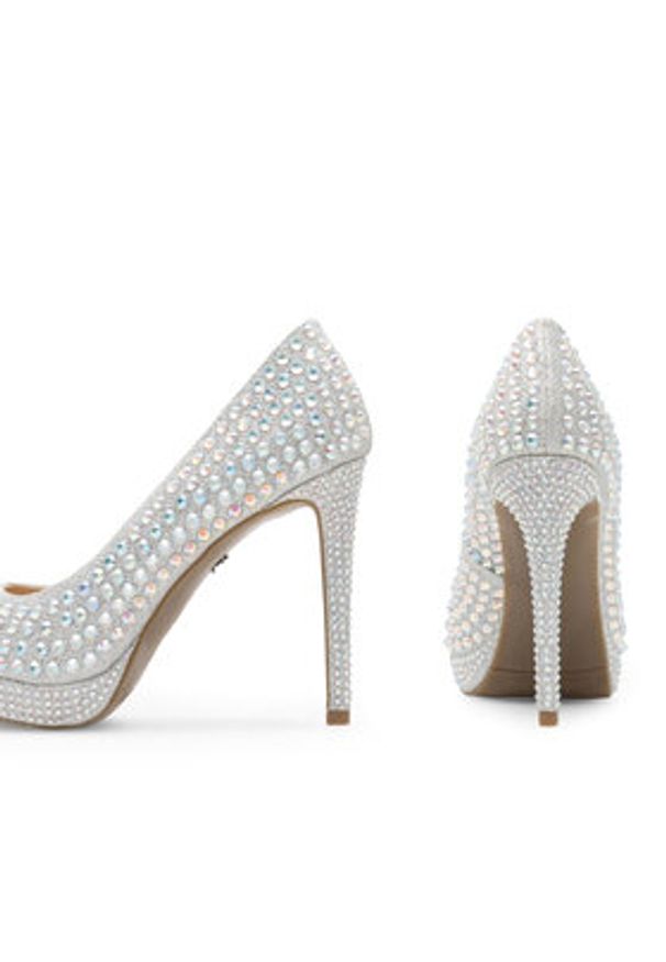 Nine West Szpilki MAIRA SY8020-9NW Srebrny. Kolor: srebrny. Materiał: materiał. Obcas: na szpilce