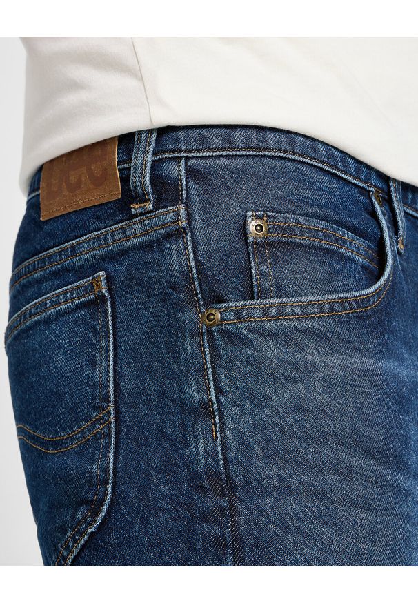 Lee - LEE MĘSKIE SPODNIE JEANSOWE RIDER MIDNIGHT BLUE 112355792 L701008593