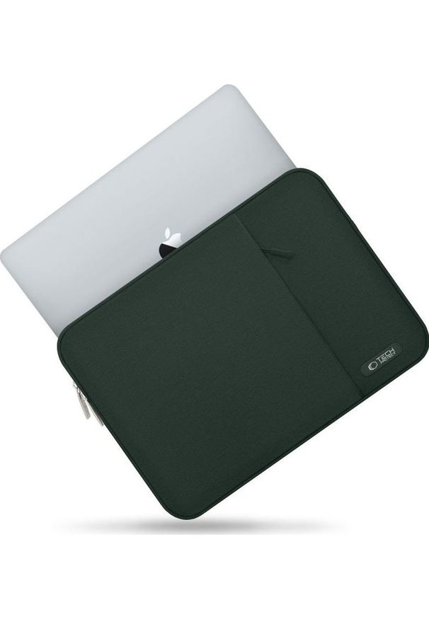TECH-PROTECT - Pokrowiec Tech-Protect Sleevy do Laptopa 13-14'' zielony. Kolor: zielony. Materiał: polar, materiał, tkanina, poliester. Styl: biznesowy, elegancki, casual