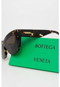 Bottega Veneta okulary przeciwsłoneczne damskie kolor brązowy. Kolor: brązowy #2