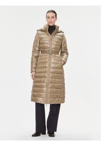 Calvin Klein Płaszcz zimowy Ess K20K206091 Brązowy Slim Fit. Kolor: brązowy. Materiał: syntetyk. Sezon: zima