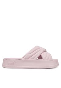 Puma Klapki Leadcat Platform 400340 05 Różowy. Kolor: różowy. Materiał: nubuk, skóra. Obcas: na platformie