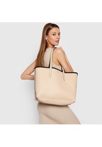 Lacoste Torebka Shopping Bag NF2142AA Czarny. Kolor: czarny. Materiał: skórzane