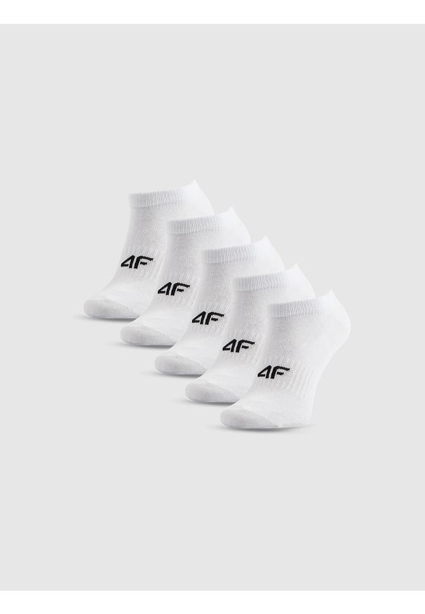 4f - 4F Skarpetki krótkie (5-pack) dziewczęce - białe 38-40. Kolor: biały